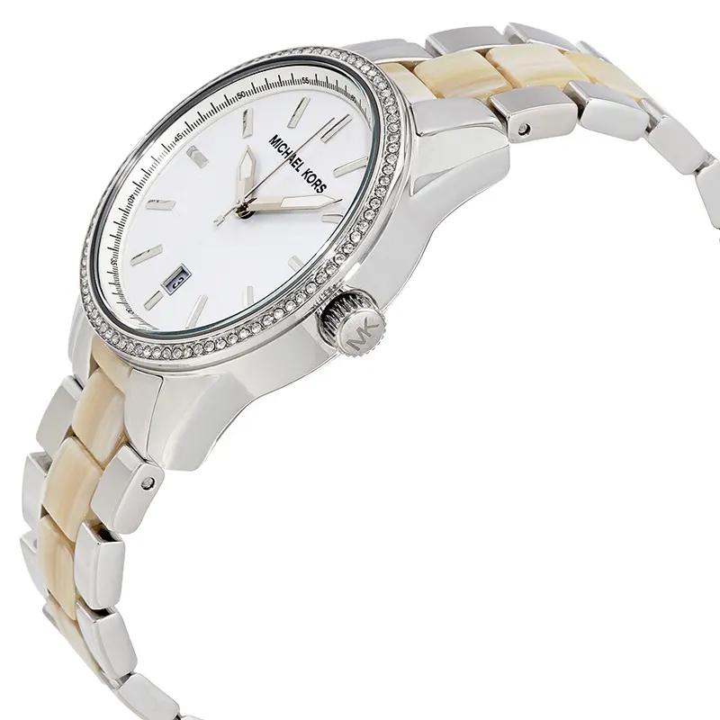Michael Kors Silver-tone Dial Steel and Acrylic Ladies Watch | MK6371